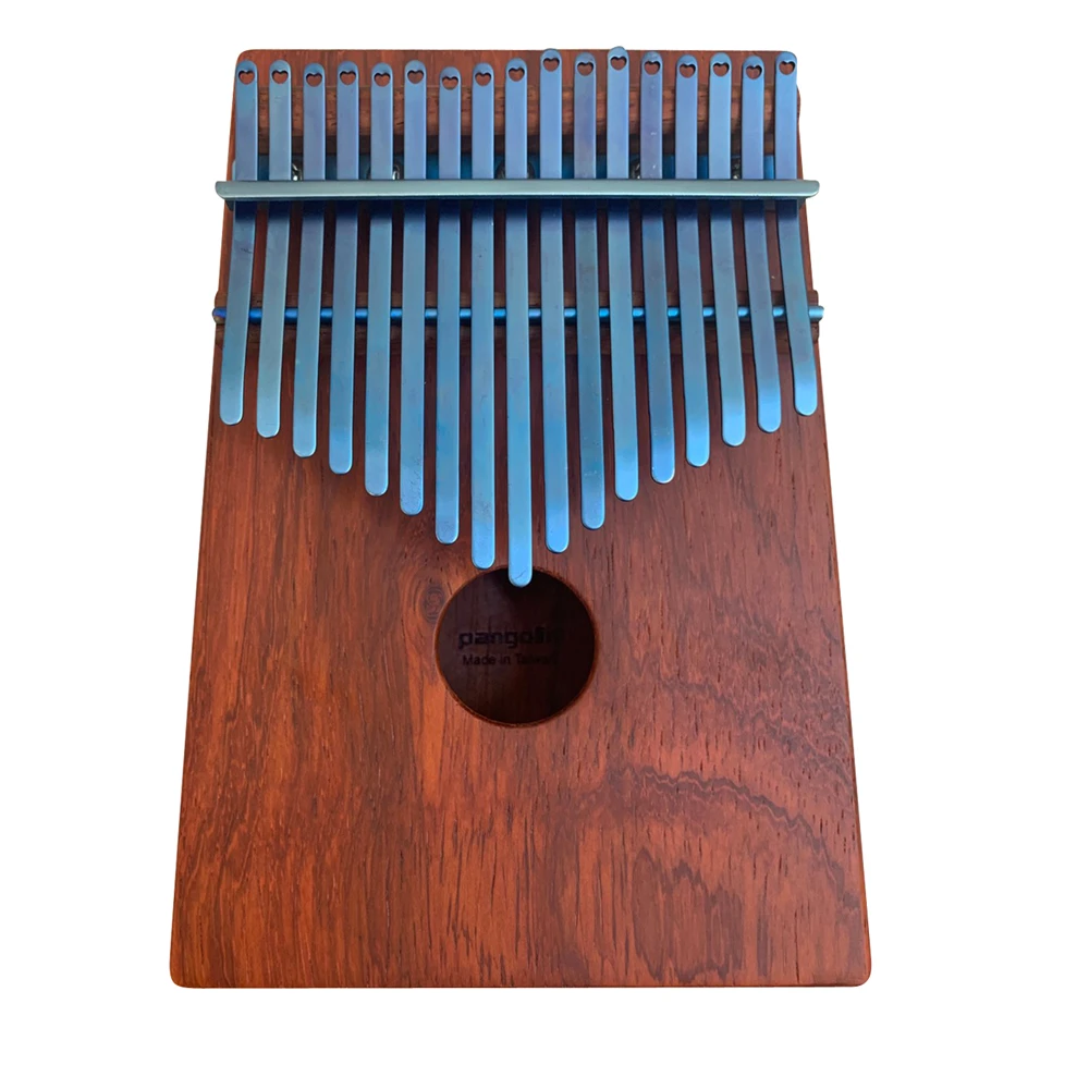 【Pangolin】非洲酸枝 紅壇 搭配PVD鍍鈦鋼片-海軍藍 箱式實木卡林巴琴 拇指琴(療癒小樂器)