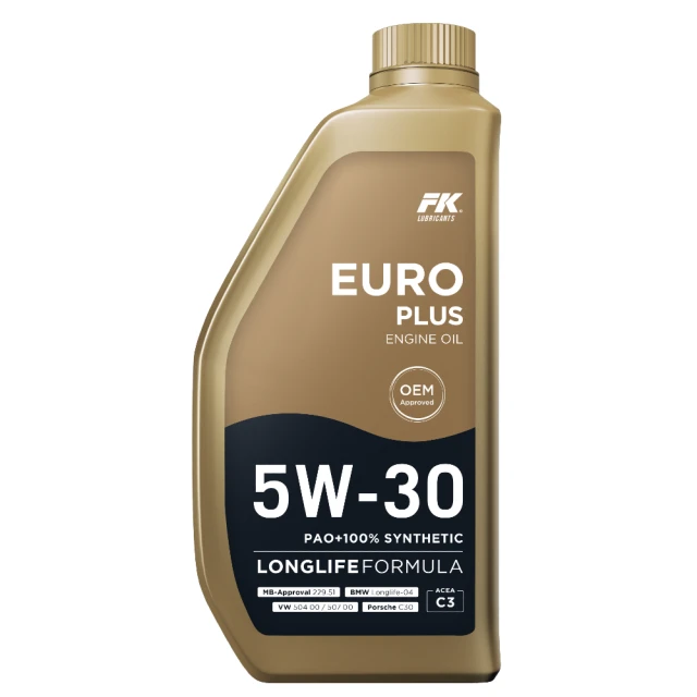 第05名 【FK】EURO PLUS 5W30 頂規高效型機油一公升(汽車機油)