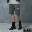 【JEEP】男裝 造型百搭工作短褲(軍綠)