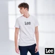 【Lee】直條設計 大Logo 男短袖T恤-經典白
