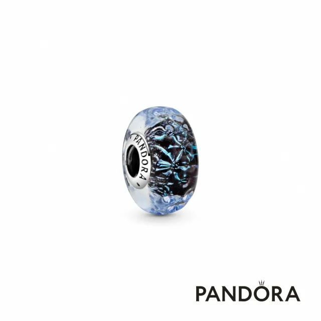 【Pandora官方直營】深藍 Murano 琉璃海洋串飾
