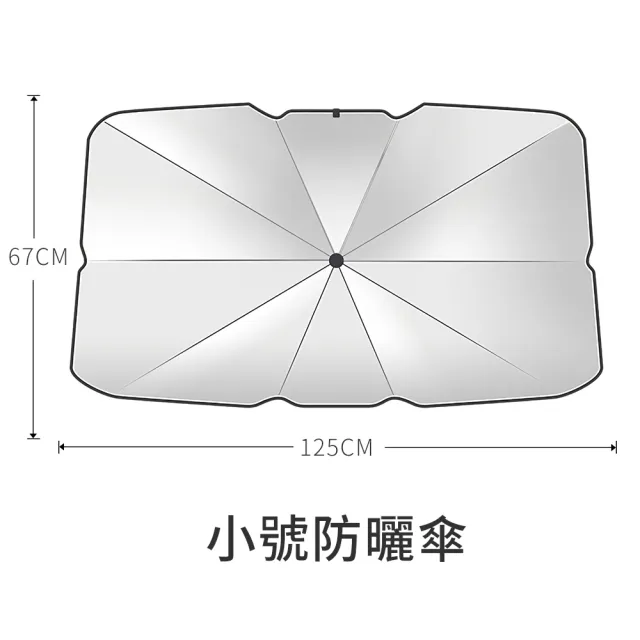 【傘爵】50倍防曬 汽車遮陽傘 UPF50+降溫前擋遮陽板 加粗十骨抗UV車用遮光傘 防曬隔熱板 遮陽簾