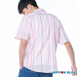 【BLUE WAY】直條紋短袖襯衫- 日本藍