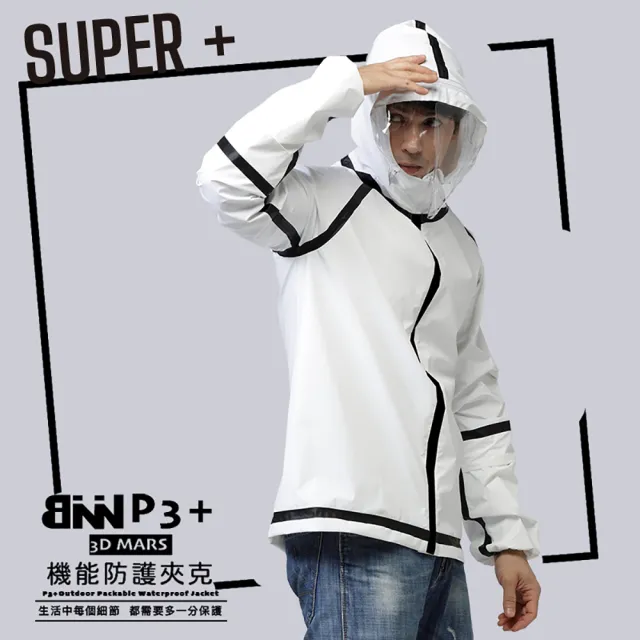 【BNN斌瀛】SUPER P3+ 防疫防飛沫機能防護衣夾克外套(限量現貨)