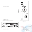 【iINDOORS 英倫家居】無痕設計壁貼時鐘 路燈貓咪(台灣製造 超靜音高品質機芯)