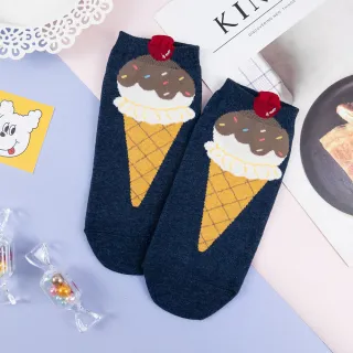 【AHUA 阿華有事嗎】韓國襪子 立體耳朵全版食物短襪 K1117(品質保證 韓國少女襪 韓妞必備)