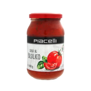 【Piacelli】義大利羅勒番茄醬400gx1罐