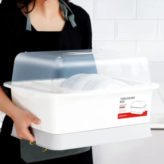 大號簡約餐具瀝水收納盒-CC0197(瀝水收納盒 廚房瀝水架 碗盤收納)