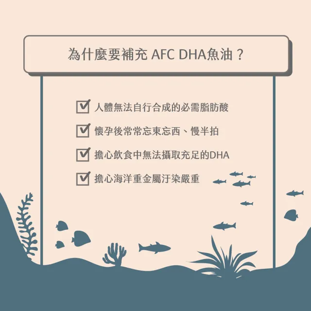 【AFC】DHA魚油 120粒/包(日本原裝)
