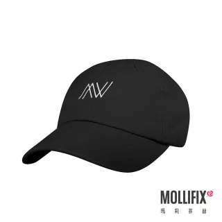 【Mollifix 瑪莉菲絲】小禎聯名設計_TRULY 刺繡Logo 老帽(黑)