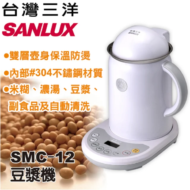 第08名 【SANLUX 台灣三洋】豆漿機SMC-12(全新福利品)