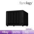 【搭希捷 4TB x2 送分享器】Synology 群暉科技 DS920+ 4Bay 網路儲存伺服器