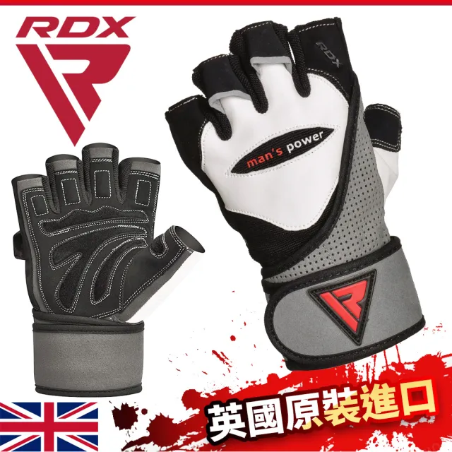 【RDX】塔羅斯皮革健身手套/重訓手套/手套/護腕加長/真皮(WGL-L1)