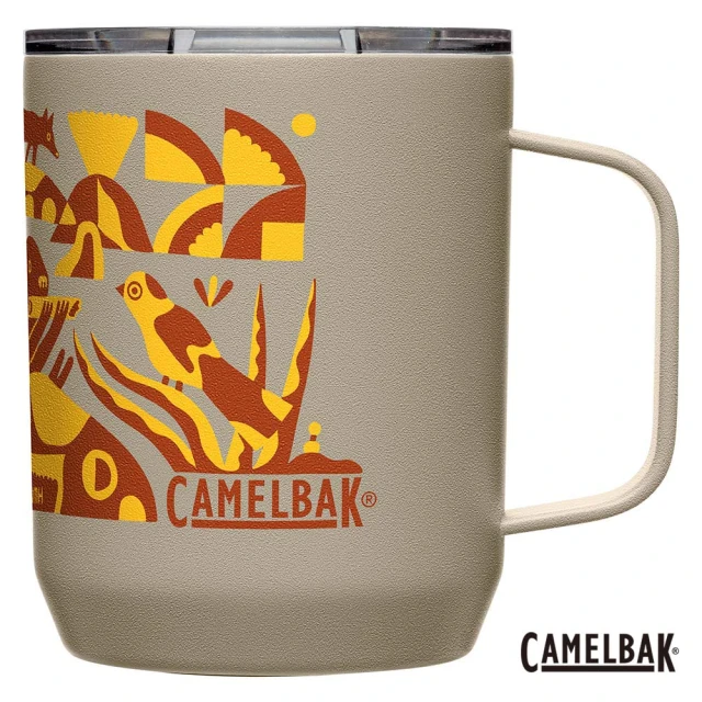 【CAMELBAK】350ml Camp Mug 不鏽鋼露營保冰/保溫馬克杯-荒野家園(隨行杯/保冰杯/保溫杯/環保杯)