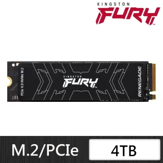 【Kingston 金士頓】FURY Renegade 4TB M.2 PCIe 內接SSD(★SFYRD/4000G)