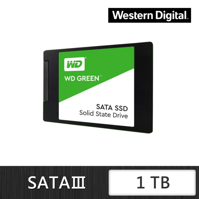 【WD 威騰】綠標 1TB 2.5吋 SATA3 3D-NAND SSD固態硬碟(WDS100T3G0A)