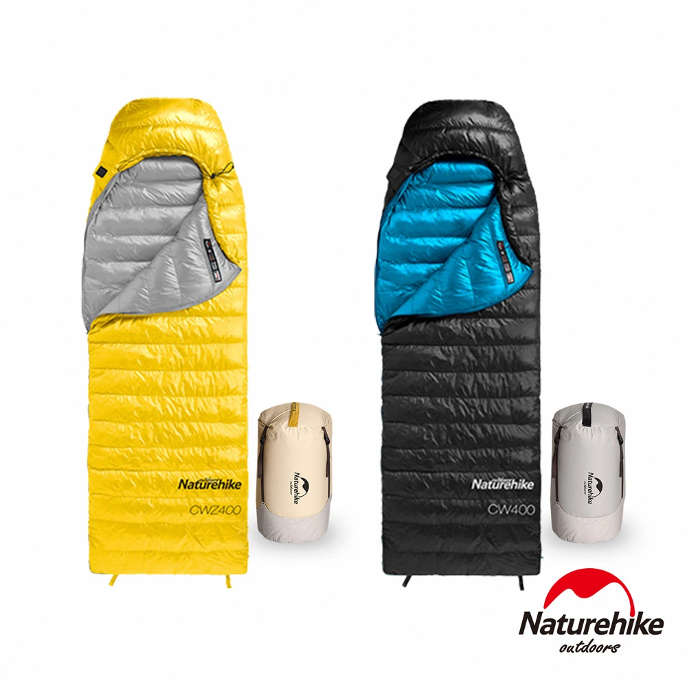 【Naturehike】CW400信封式帶帽羽絨睡袋 C400D(台灣總代理公司貨)