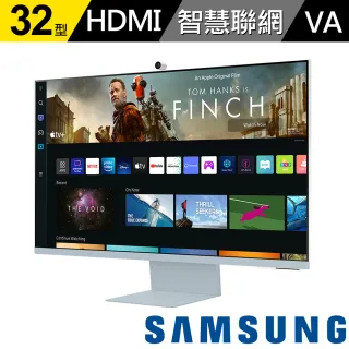 【SAMSUNG 三星】32型 Smart Monitor 4K智慧聯網螢幕M8-夕霧藍(S32BM80BUC)