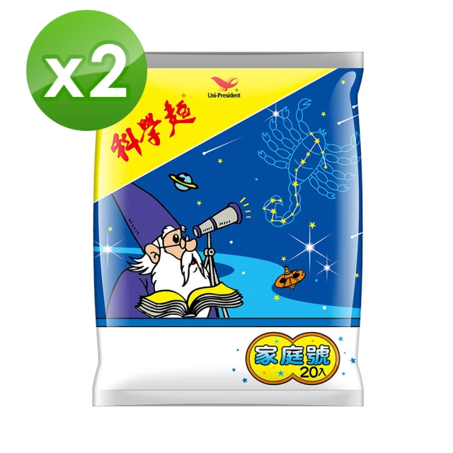 【科學麵】科學麵原味Mini包15gx20入/袋 x2-momo購物網