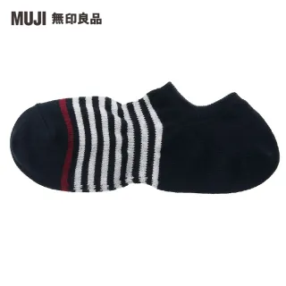 【MUJI 無印良品】男棉混淺口橫紋直角襪(共4色)