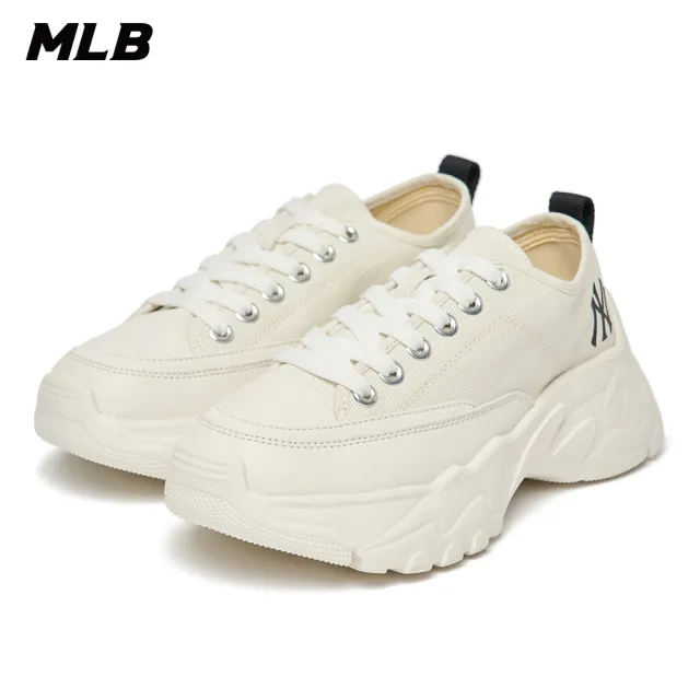 【MLB】低筒帆布老爹鞋 Chunky Low系列 紐約洋基隊(3ASHUL22N-50WHS)