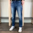 【Last Taiwan Jeans 最後一件台灣牛仔褲】經典硬挺Slim修身直筒褲 ft.重工藝(中藍)