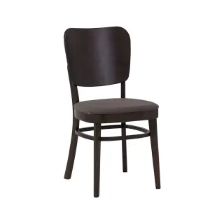 【生活工場】蓓佛利橡膠木餐椅-深褐色
