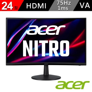 【Acer 宏碁】24型 VA遊戲電競螢幕 支援HDMI介面FreeSync(ED240Q)