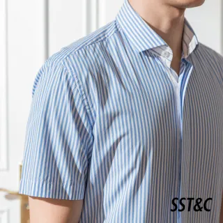 【SST&C 季中折扣】藍白條紋襯衫0412204008