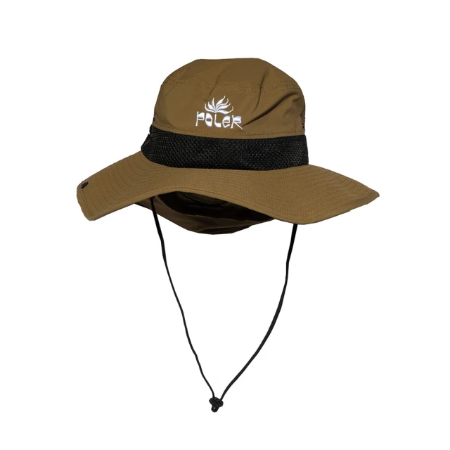 POLER STUFF 日本限定 2WAY LONG BRIM SUNGUARD HAT 遮陽戰術帽漁夫帽 / 可收摺隱藏式遮陽裁片(沙漠色)