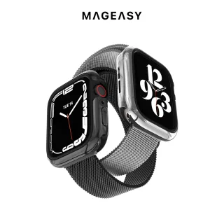 【SwitchEasy 美國魚骨】Apple Watch 7/6/5/4/SE 40/41mm Odyssey 奧德賽金屬手錶保護殼(Glossy Edition)