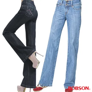 【BOBSON】女款修身丹寧牛仔/休閒長褲(4款任選)