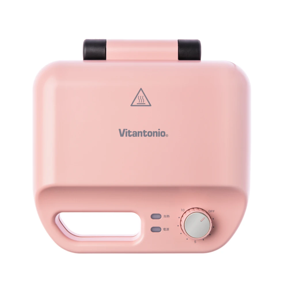 【Vitantonio】小V多功能計時鬆餅機（櫻花粉 VWH-50B-PK）