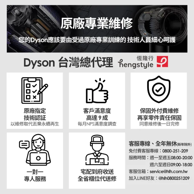 【dyson 戴森】Supersonic HD08 全新版 吹風機 溫控 負離子(全桃紅色 附普魯士藍精美禮盒)