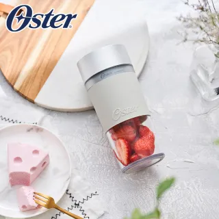 【美國Oster】Ball Mason Jar隨鮮瓶果汁機+USB無線隨行果汁機-質感灰(1+1成雙組)