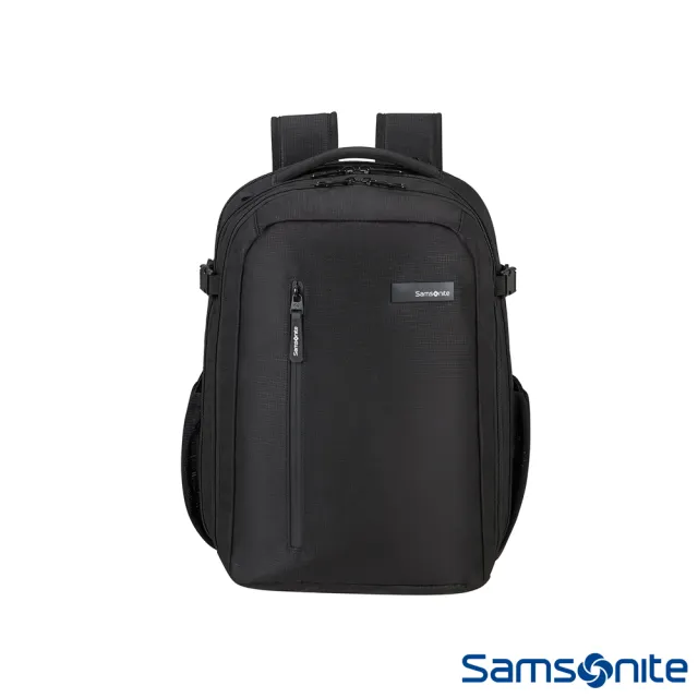 【Samsonite 新秀麗】Roader抗菌商用休閒筆電後背包 15.6(黑色)