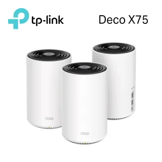 【TP-Link】Deco X75 AX5400 三頻 AI-智慧漫遊 真Mesh 無線網路WiFi 6 網狀路由器(Wi-Fi 6分享器 / 3入)