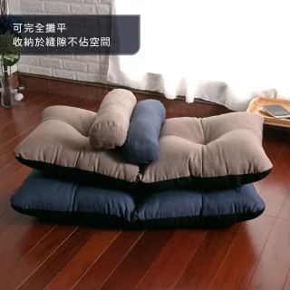 【台客嚴選】樂諾厚實記憶和室椅+多用途抱枕 可五段式調整 懶人沙發 床上椅(2色可選)