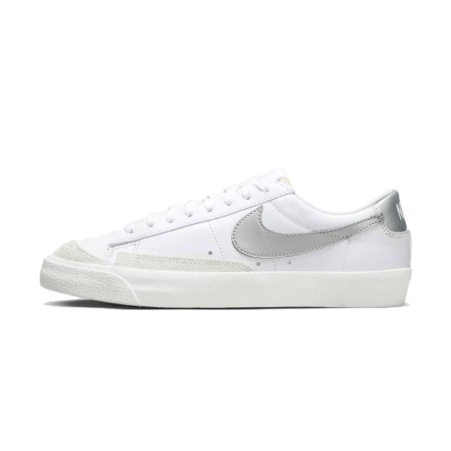 【NIKE 耐吉】Blazer Low 77 女鞋 白銀色 運動 滑板 休閒鞋 DC4769-113