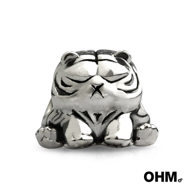 【OHM Beads】Tiger(歐姆串珠;銀墜珠;925純銀)