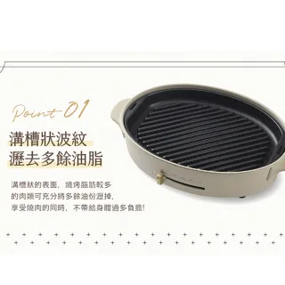 【日本BRUNO】橢圓形波紋煎盤(職人款電烤盤專用)