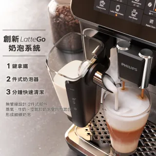 【Philips 飛利浦】全自動義式咖啡機(EP3246/74)+威寶專業2L冰淇淋機