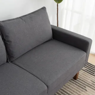 【IDEA】簡約舒適亞麻系列透氣雙人沙發