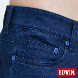 【EDWIN】JERSEYS EJ2棉感小直筒迦績褲-男款(酵洗藍)