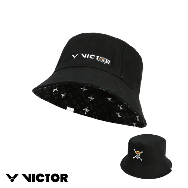 Victor 勝利體育 Victor 航海王漁夫帽 魯夫骷髏頭 Vc Opbu 黑 Momo購物網
