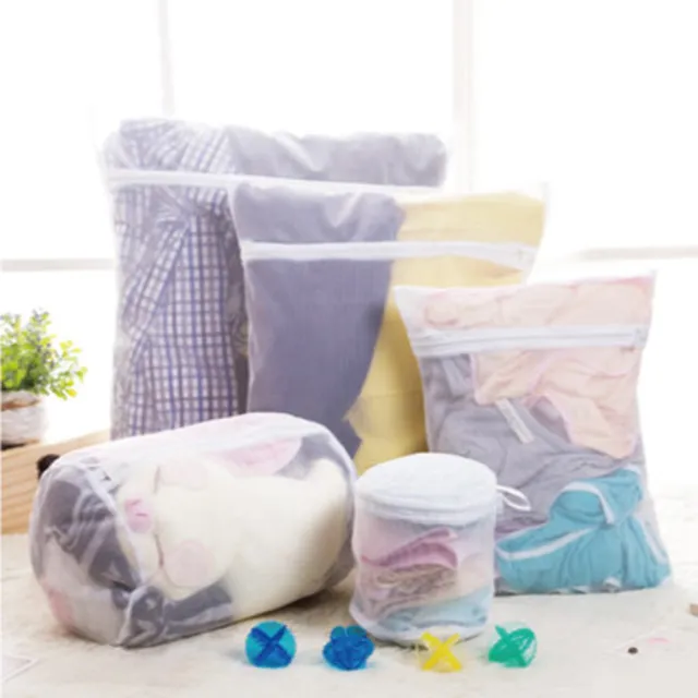【PS Mall】魔法方型大件洗衣袋 厚實立體蜂巢式衣物收納袋 密網40x50cm 3入(J042)