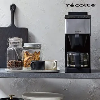 【recolte 麗克特】Grind & Brew錐形全自動研磨美式咖啡機(RCD-1)+【illy】中焙咖啡豆(250g/罐)*2
