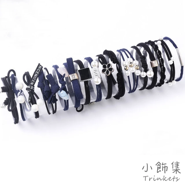 【小飾集】可愛髮繩/韓國設計森林系可愛髮繩 髮圈 罐裝16件組(4款任選)