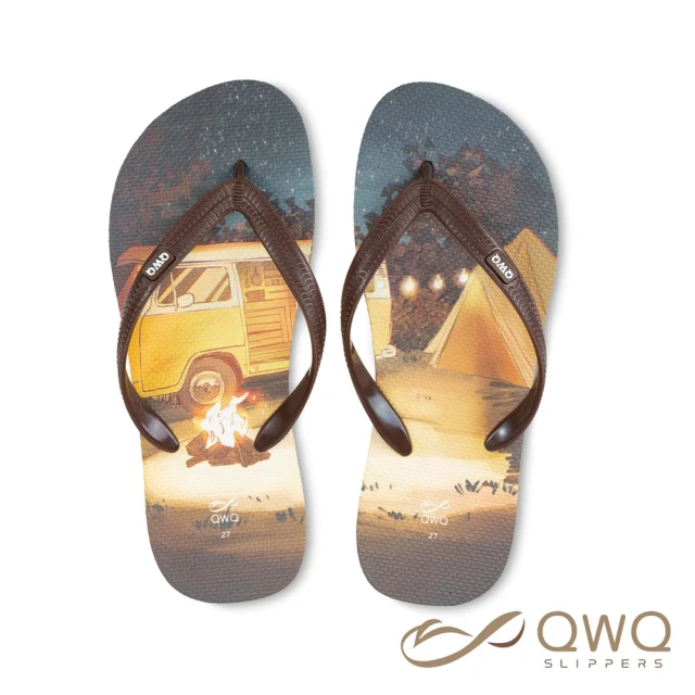 【QWQ】男款防滑防水夾腳拖鞋 室外人字拖雨鞋 大衛君 露營車(AIDW10707)