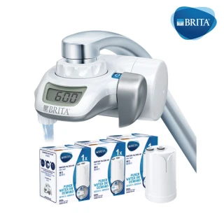 【德國BRITA】On Tap 濾菌龍頭式濾水器+3入濾菌濾芯(共1機4芯)